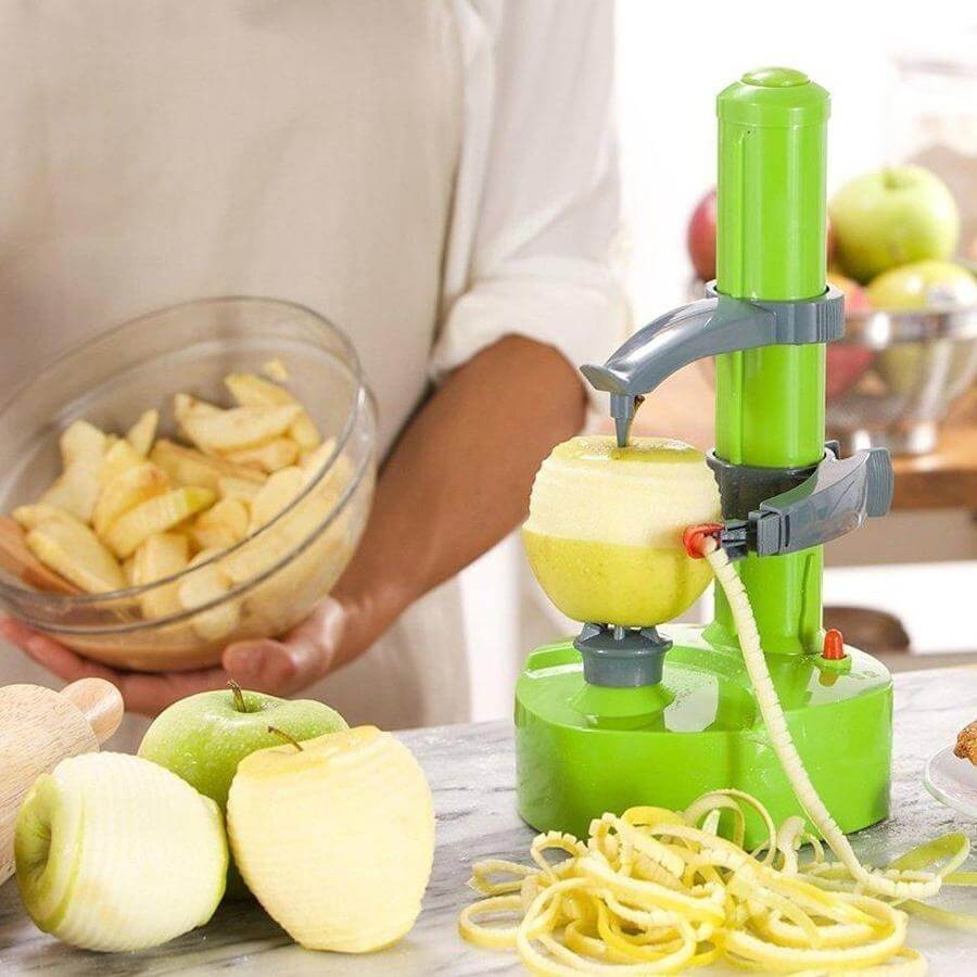 QuickPrep - Multifunctional Electric Peeler – Automatic Grating and Peeling for Quick Kitchen Prep