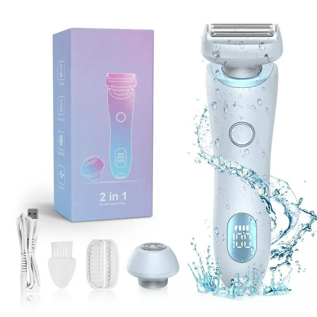 SmoothTrim - 2-in-1 Hair Removal Shaver - Waterproof, Ergonomic Design for Smooth Results
