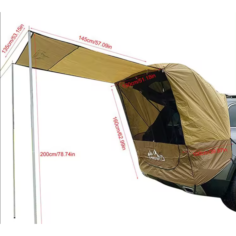 CarCamp - Waterproof Car Camping Tent - Portable and Easy to Set Up
