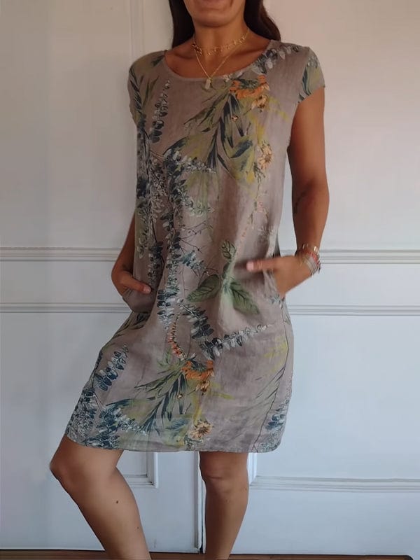 Millie - Comfortable Round Neck Dress for Everyday Elegance