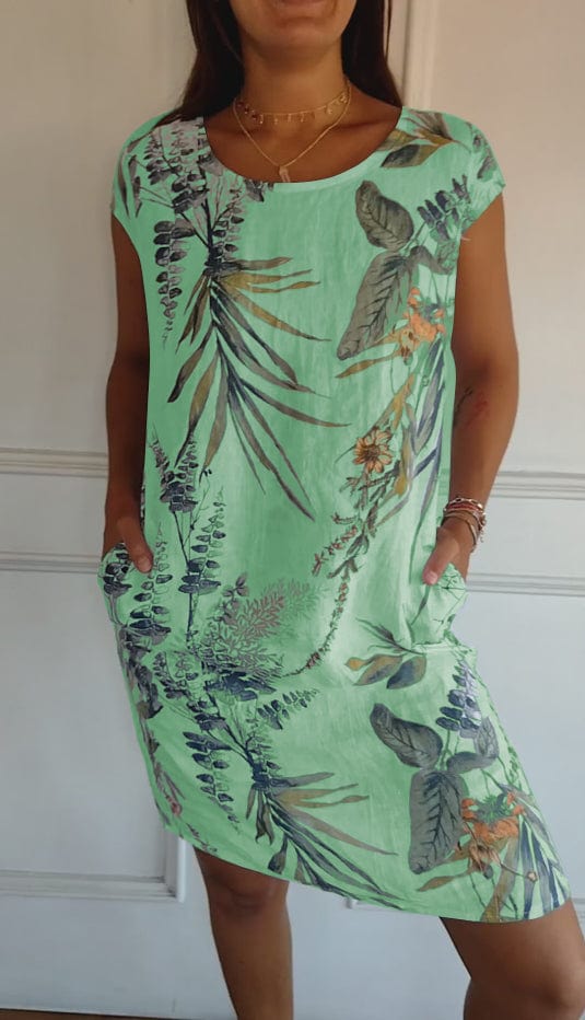 Millie - Comfortable Round Neck Dress for Everyday Elegance