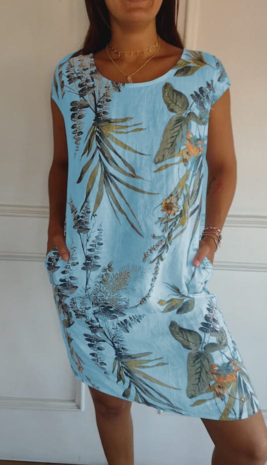 Millie - Comfortable Round Neck Dress for Everyday Elegance