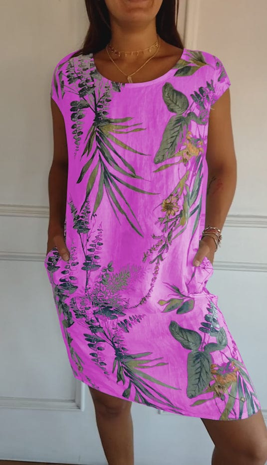 Millie - Comfortable Round Neck Dress for Everyday Elegance