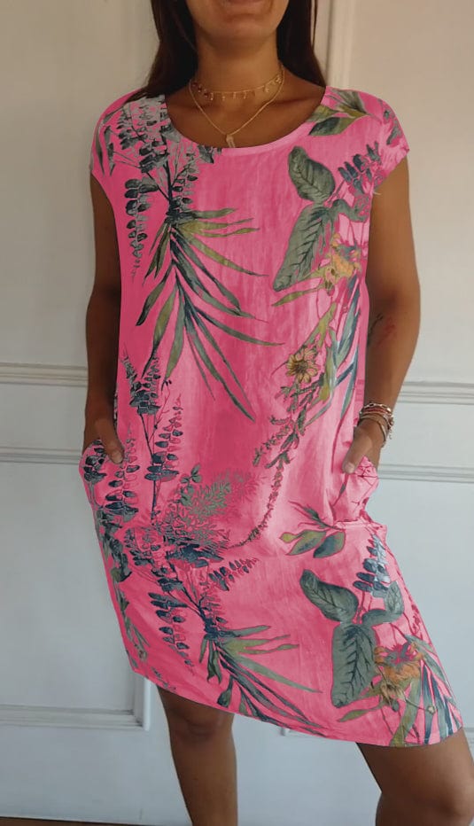 Millie - Comfortable Round Neck Dress for Everyday Elegance
