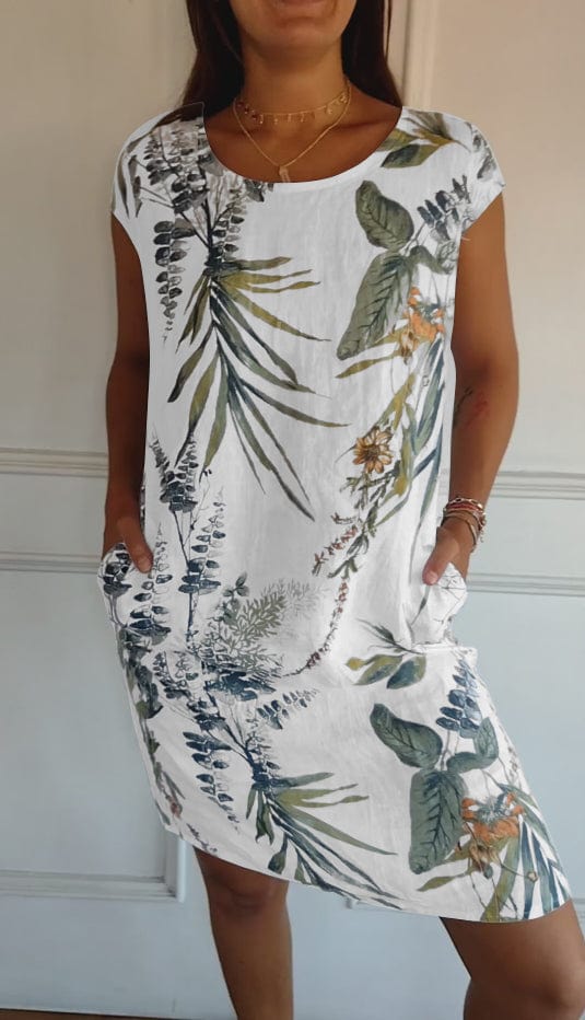 Millie - Comfortable Round Neck Dress for Everyday Elegance