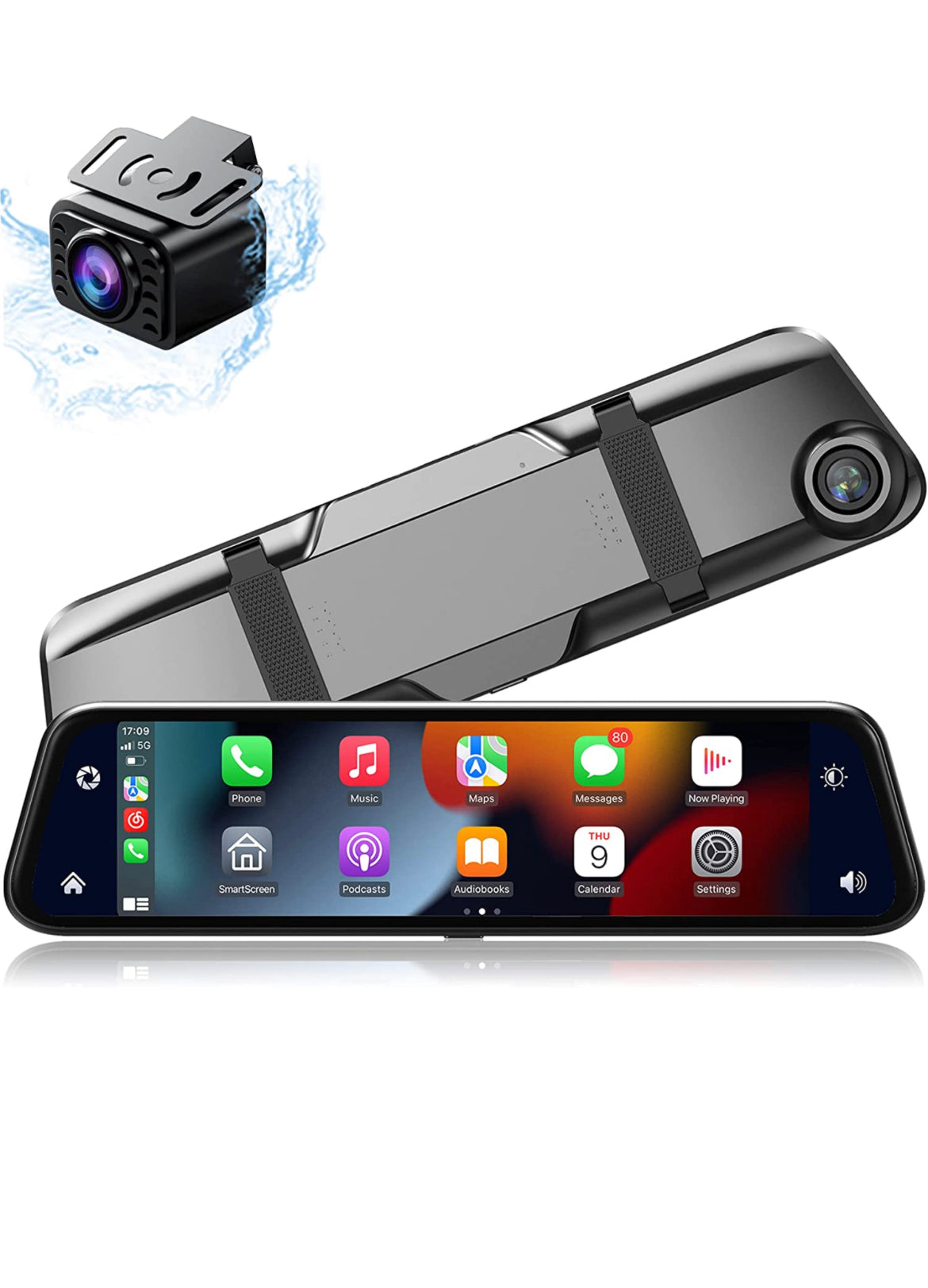 MirrorPro - 4K Car Mirror Dash Camera with Integrated CarPlay - Enhance Your Driving Experience