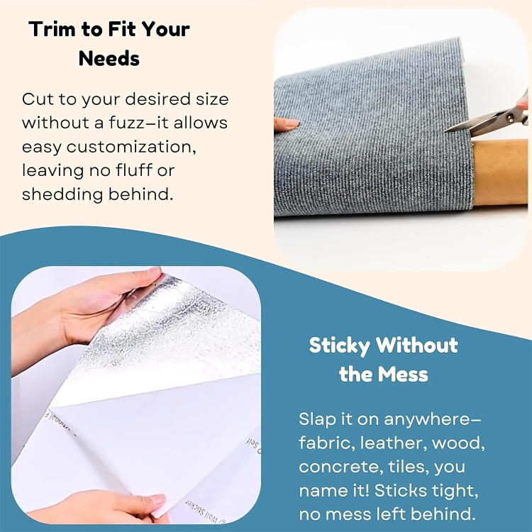 ClawSafe - Self-Adhesive Cat Scratching Mat - Protect Your Furniture with Durable Protection