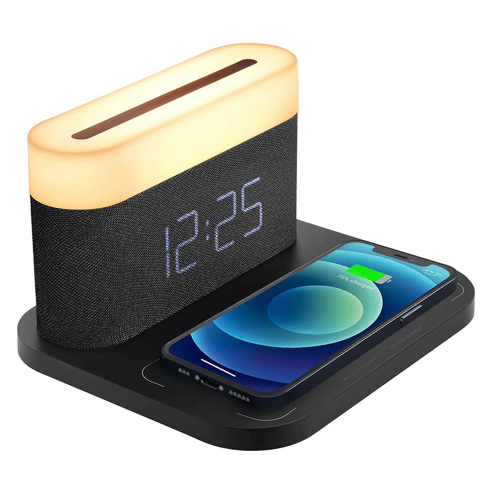 GlowSync - 3-in-1 Wireless Charger, Alarm Clock, and LED Lamp - The Ultimate Smart Home Accessory