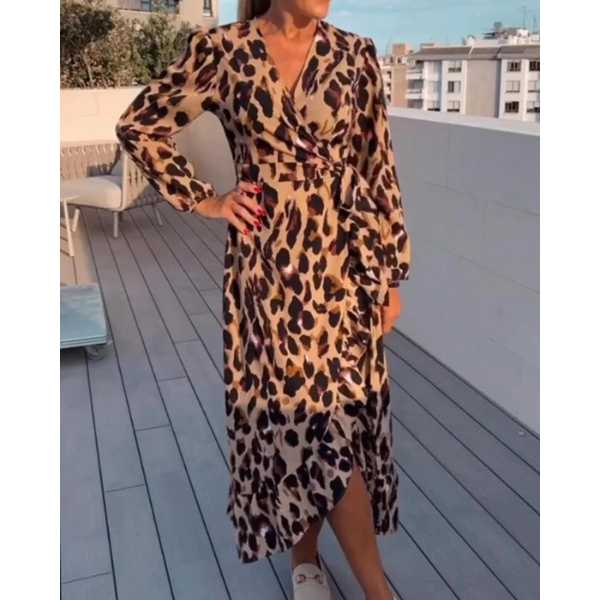 Maisie - Elegant V-Neck Dress - Perfect for Casual and Special Occasions