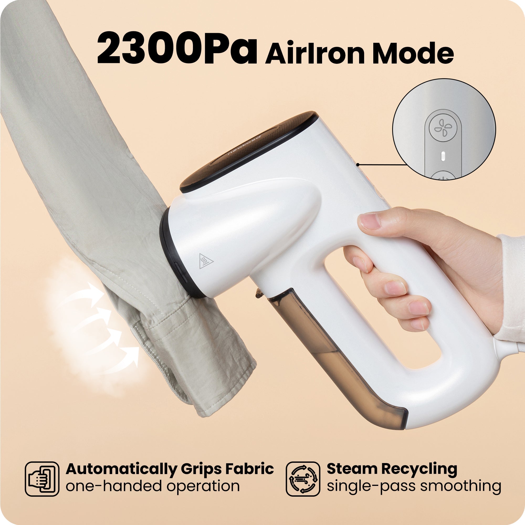 AeroSteam Pro – 2-in-1 Vacuum Steamer & Iron for Clothes