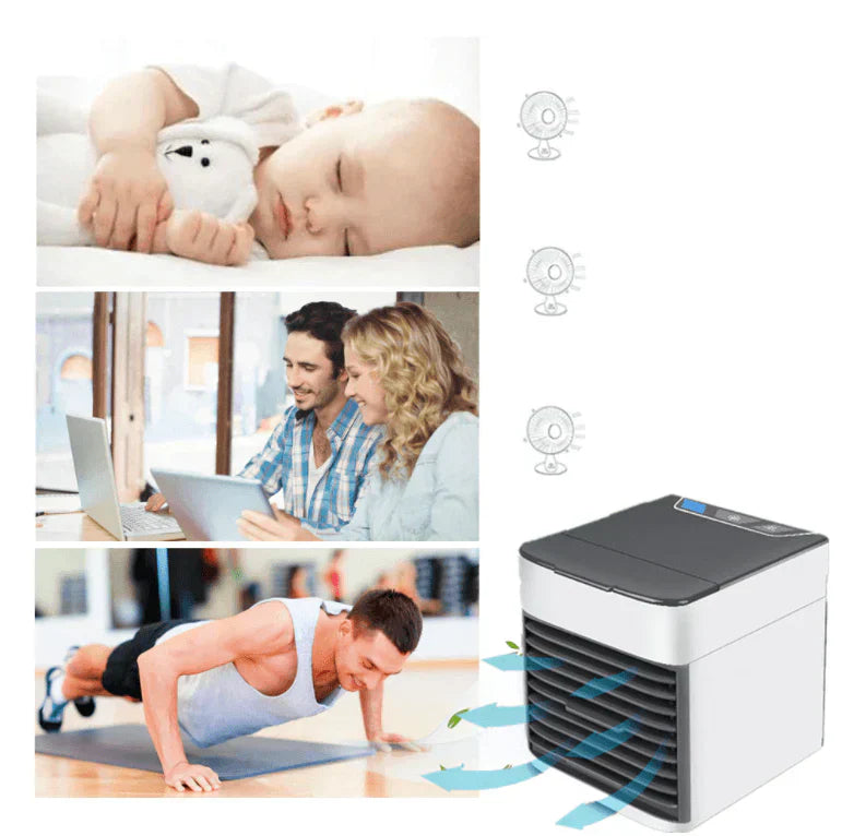 AirChill - Compact Portable Air Conditioner - Cools and Purifies for Fresh Indoor Air