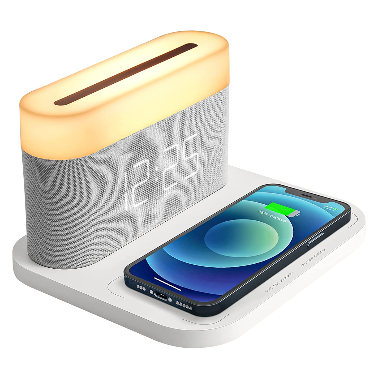 GlowSync - 3-in-1 Wireless Charger, Alarm Clock, and LED Lamp - The Ultimate Smart Home Accessory