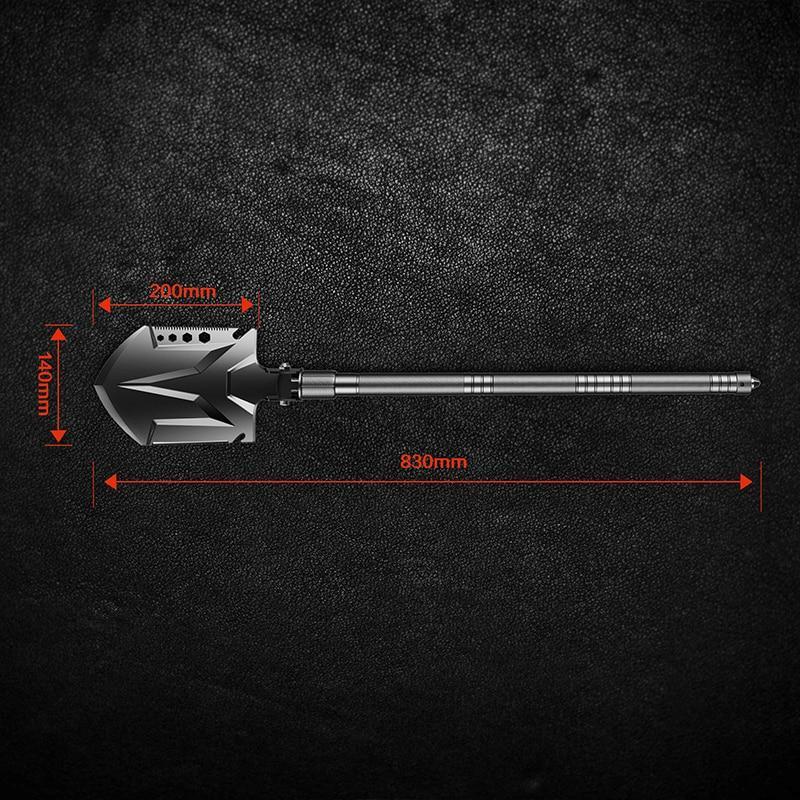 ForgeTac - TacticalPro Military Shovel - Enhanced Design for Strength and Versatility