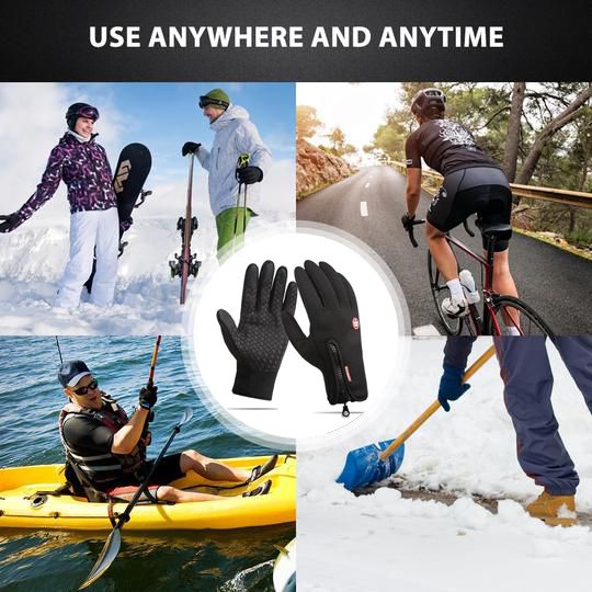 GloveTech - Thermal Gloves - Warm, Waterproof, and Touchscreen-Compatible for Winter Protection