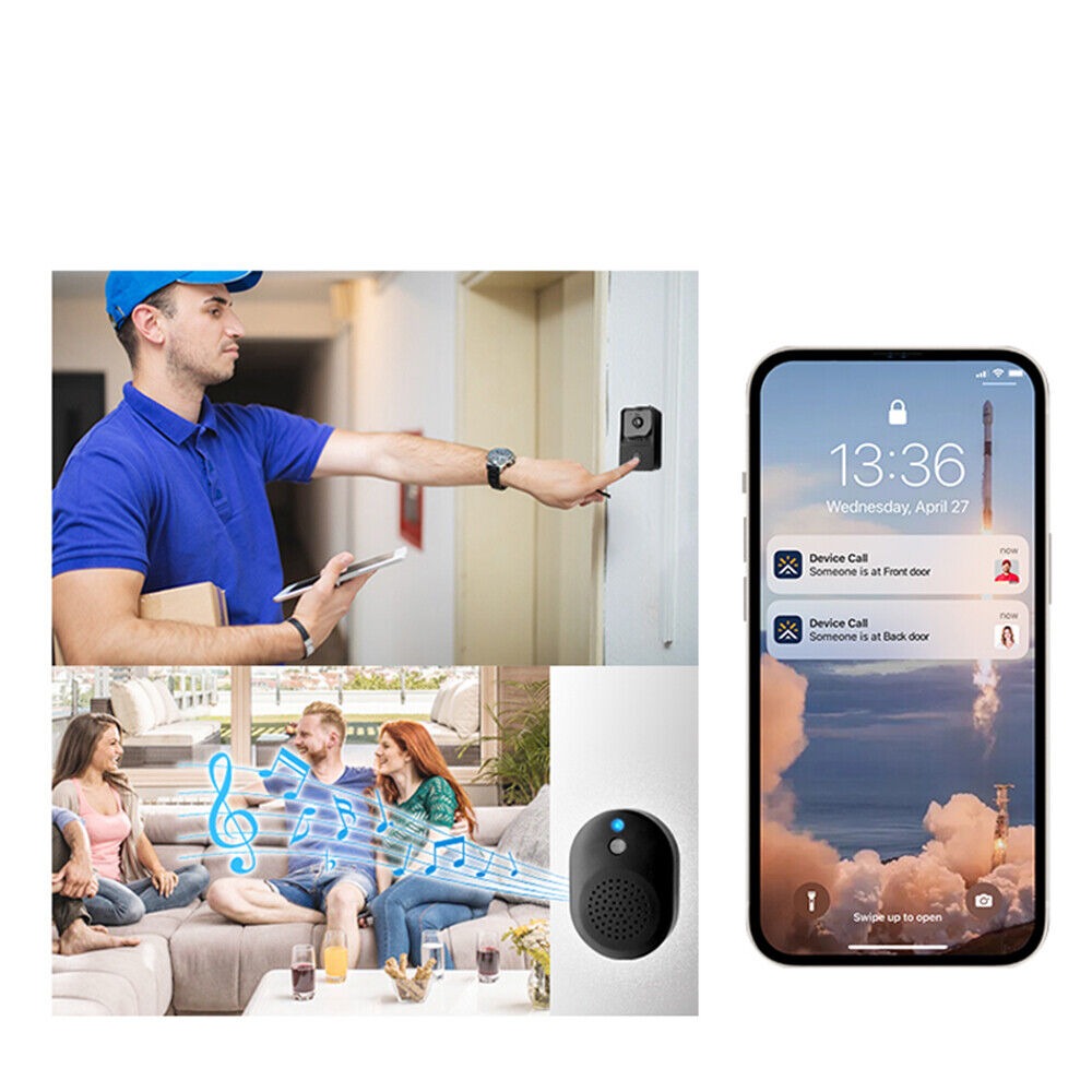 SecureView - Wireless Doorbell Night Vision Camera