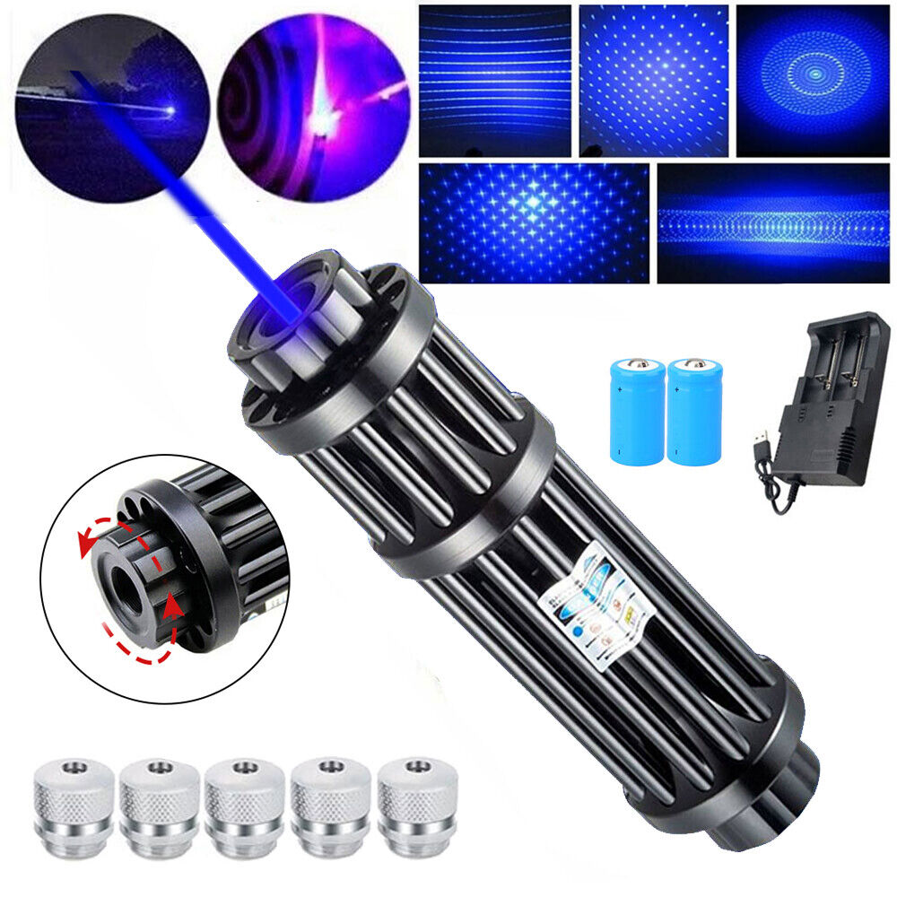 BlazeBright - Ultimate Tactical Laser Flashlight - High-Intensity Burning Blue Beam for Survival & Adventure
