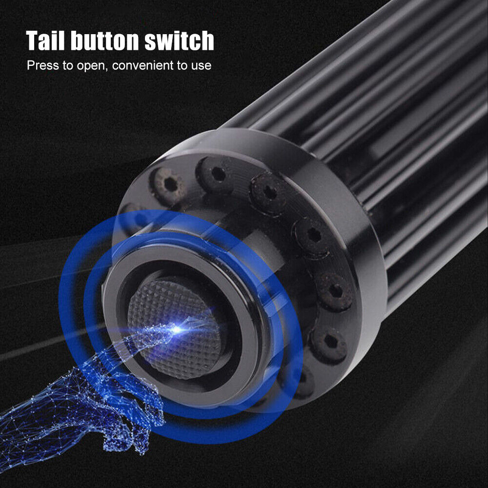 BlazeBright - Ultimate Tactical Laser Flashlight - High-Intensity Burning Blue Beam for Survival & Adventure