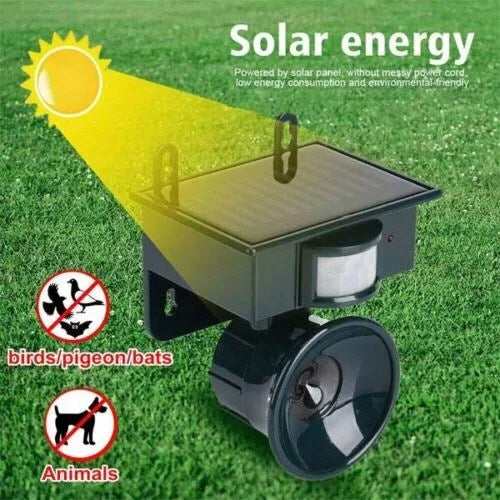 BirdShield - Outdoor Motion-Activated Bird Repeller - Keep Your Space Safe and Bird-Free