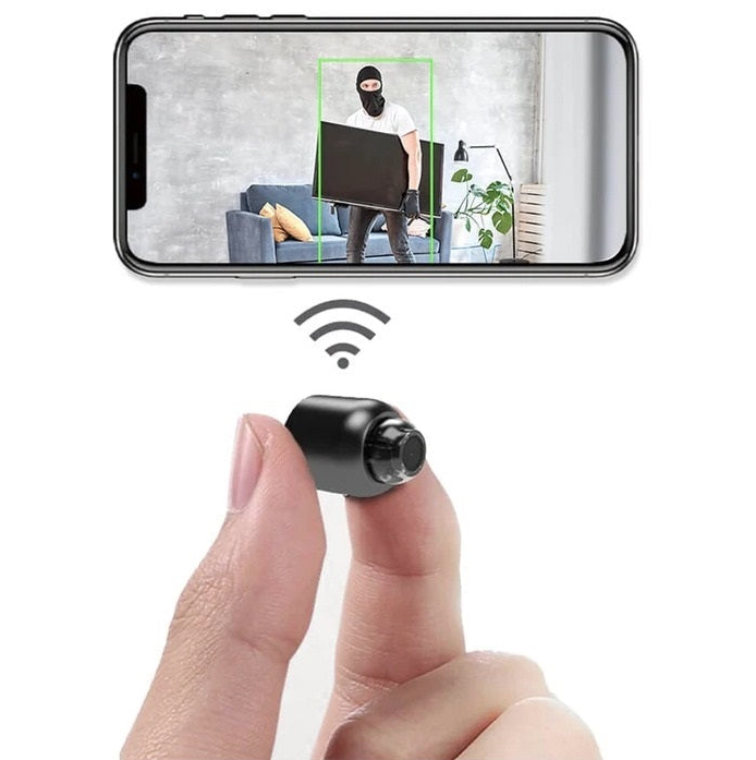 NightGuard - Compact Security Camera with Night Vision - Keep Your Space Secure Day and Night