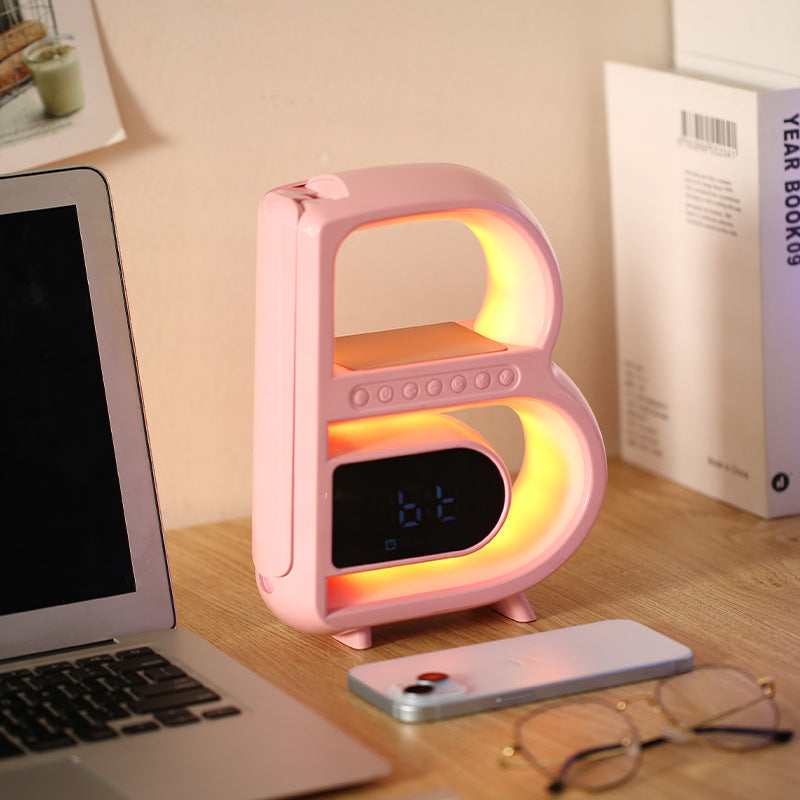 SoundSync - All-in-One Bluetooth Speaker with Wireless Charger and Mood Lighting - Perfect for Any Space