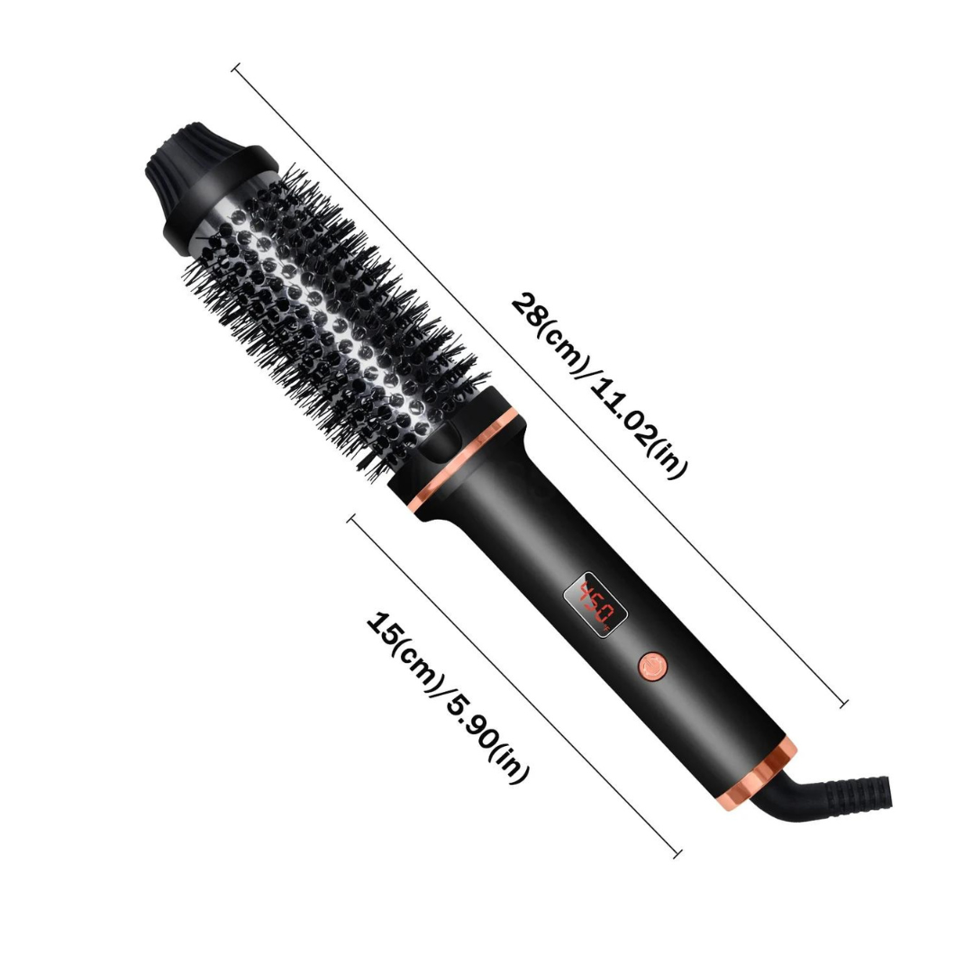 LuxeCurl - 3-in-1 Thermal Styling Brush - Curls, Straightens, and Adds Volume