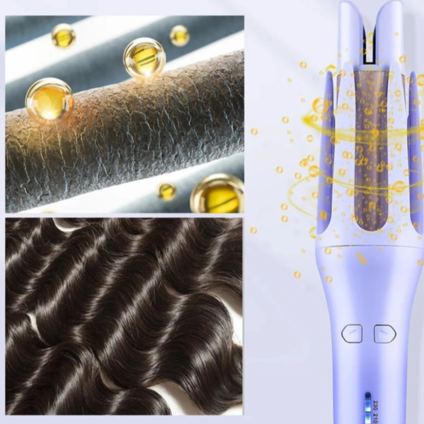 CurlFlex - Automatic Rotating Curling Iron - Ceramic Roller for Perfect Curls Every Time
