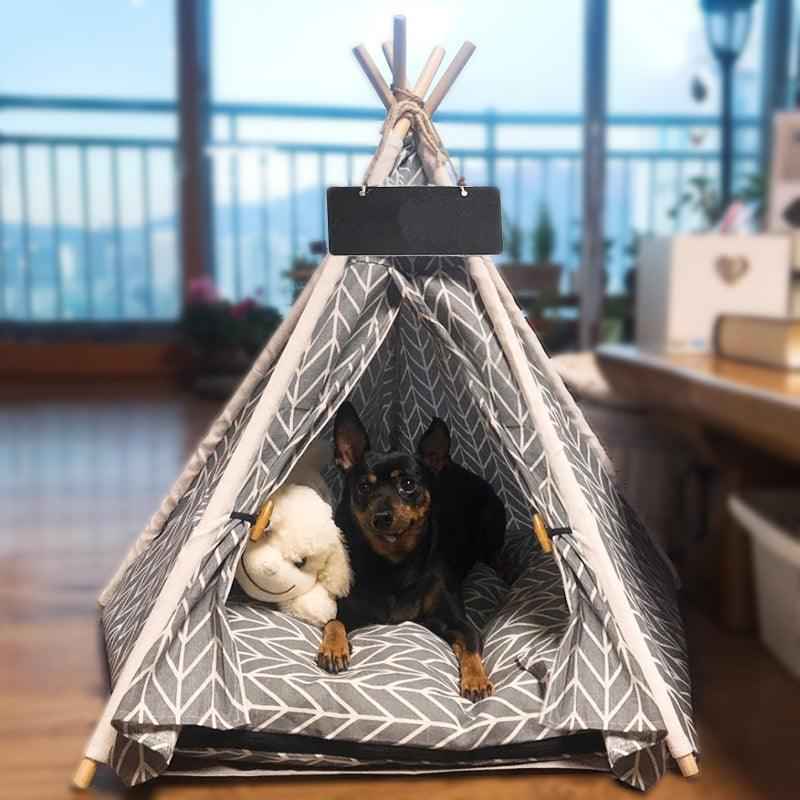 FurryNest - Portable Cozy Pet House with Washable Cushion - Perfect for Dogs and Cats