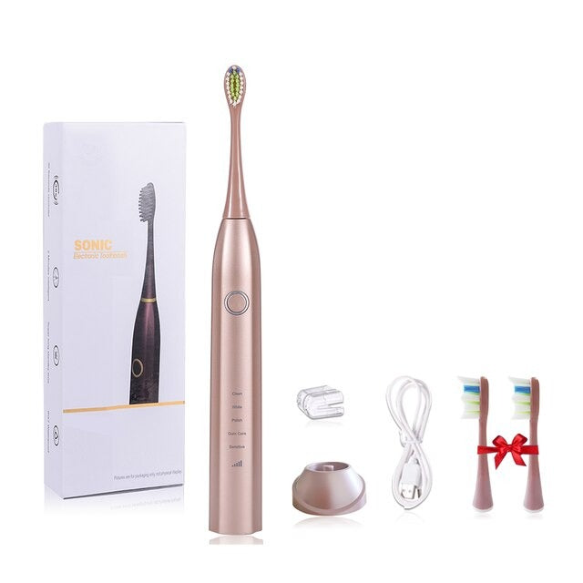 CleanWave - Advanced Sonic Electric Toothbrush - Rechargeable, Deep Clean, and Long-Lasting Battery