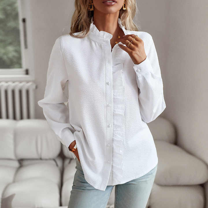Sophia - Elegant Long Sleeve Blouse for Women - Stylish and Comfortable