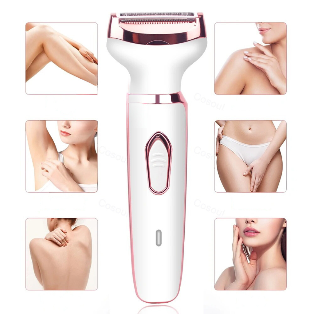 GlideSmooth - 4-in-1 Electric Shaver for Women - Portable, Painless Hair Removal Solution